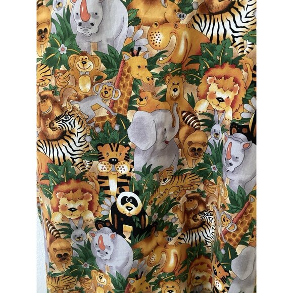 XL S.C.R.U.B.S. 100% Cotton African Animal Top Unisex Check Measurements - Picture 5 of 8